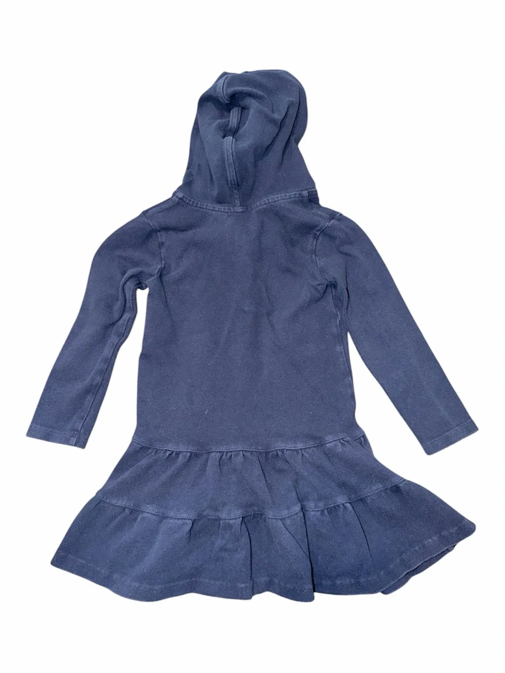 Ralph Lauren Navy Hooded Polo Knit Tiered Dress